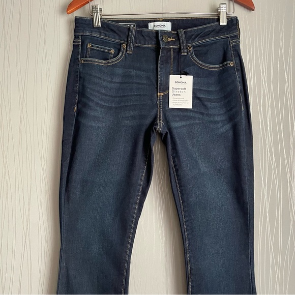 Sonoma Bootcut Jeans Dark Wash Stretch Women’s size 6 - Picture 2 of 12